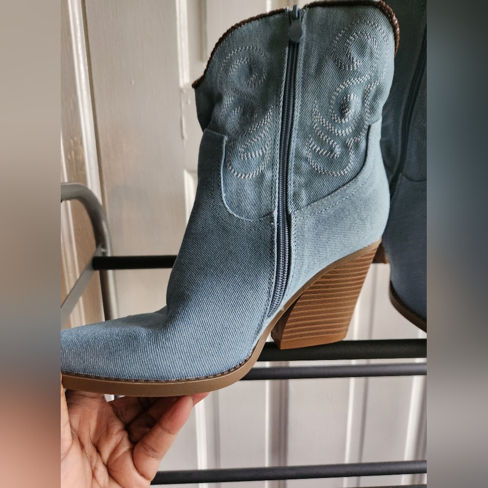 Denim Booties - Picture 6 of 7